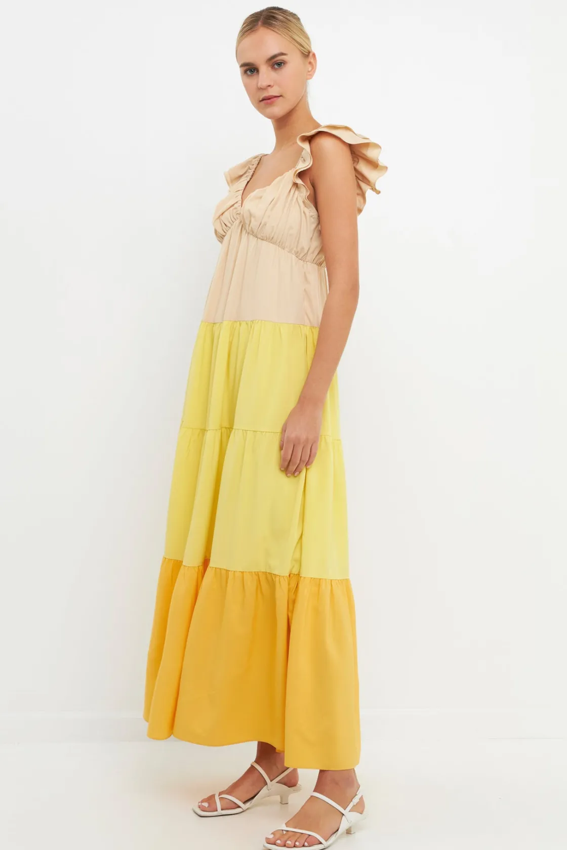english_factory__sweet_he_13.webp ENGLISH FACTORY Tops*- Sweet Heart Color Block Maxi Dress