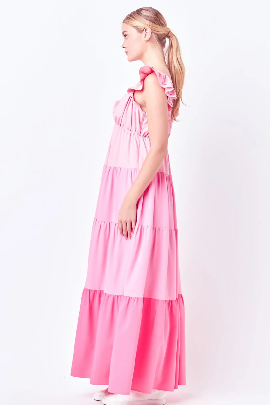 english_factory__sweet_he_2.webp ENGLISH FACTORY Tops*- Sweet Heart Color Block Maxi Dress
