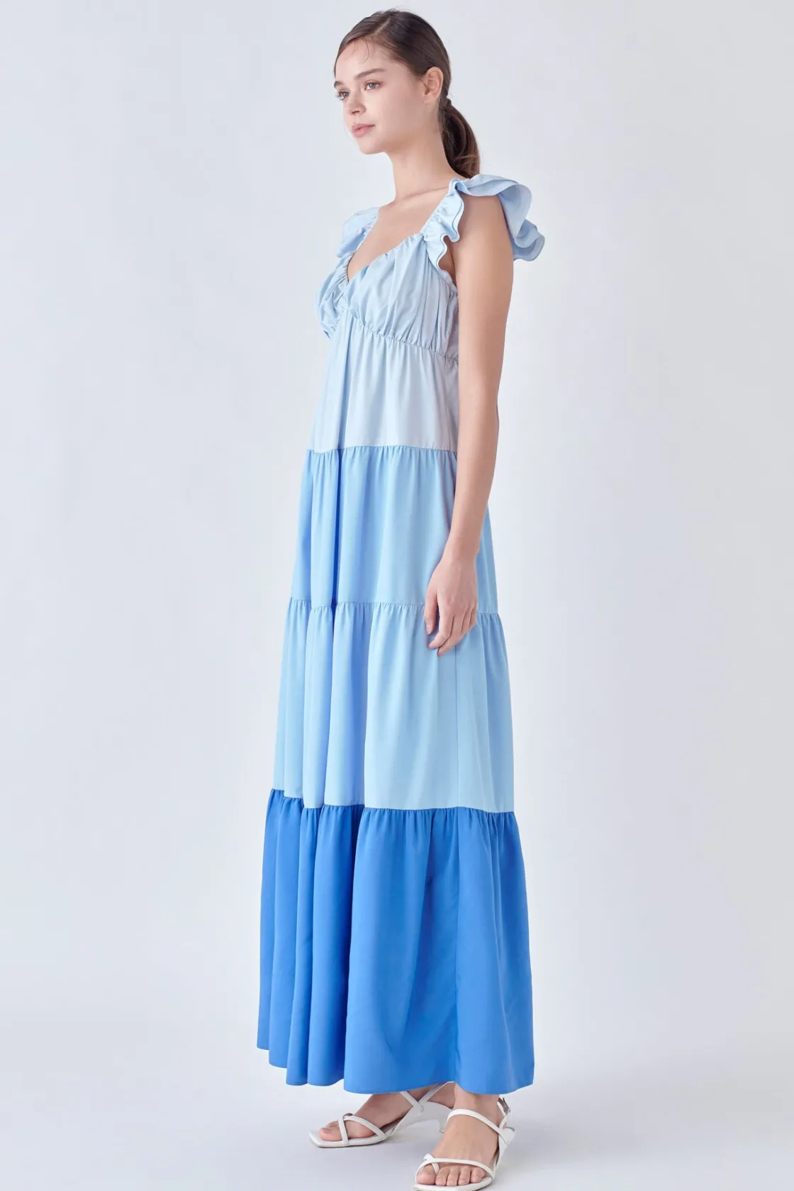 english_factory__sweet_he_8.webp ENGLISH FACTORY Tops*- Sweet Heart Color Block Maxi Dress