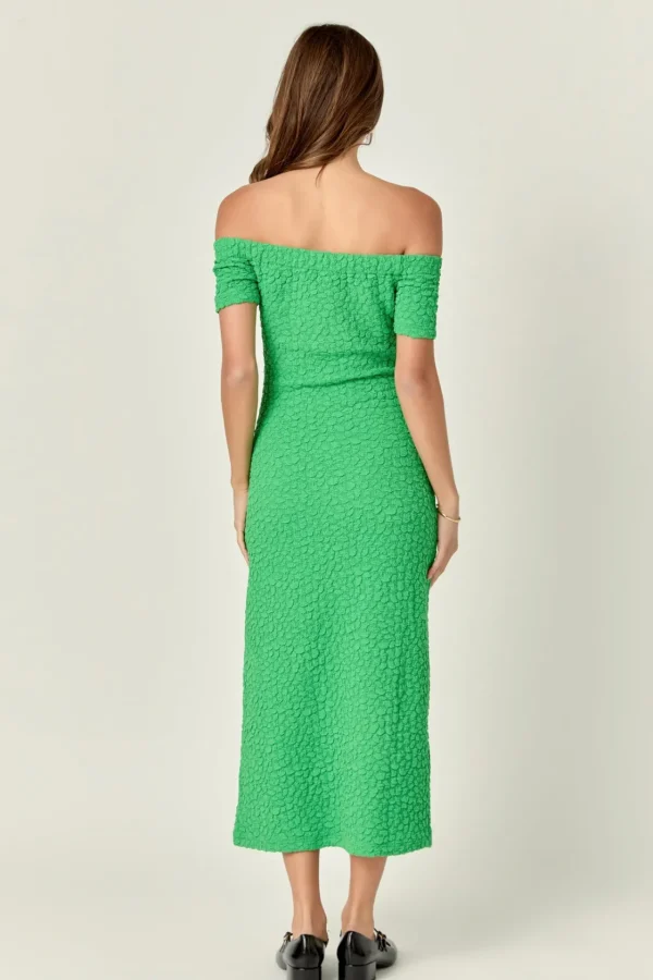 ENGLISH FACTORY Tops*- Textured Midi Dress