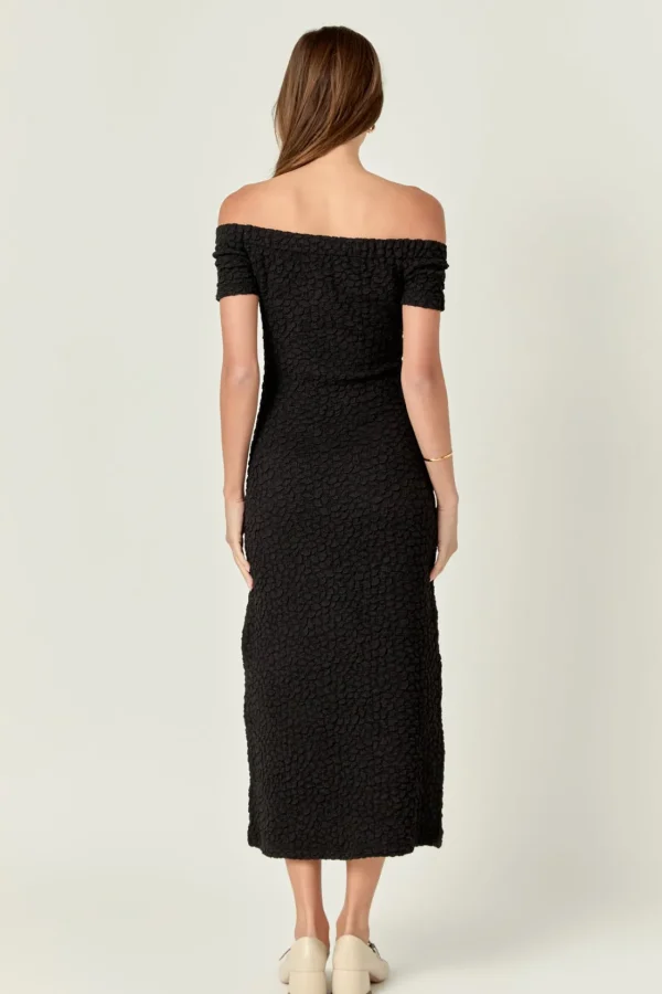 ENGLISH FACTORY Tops*- Textured Midi Dress