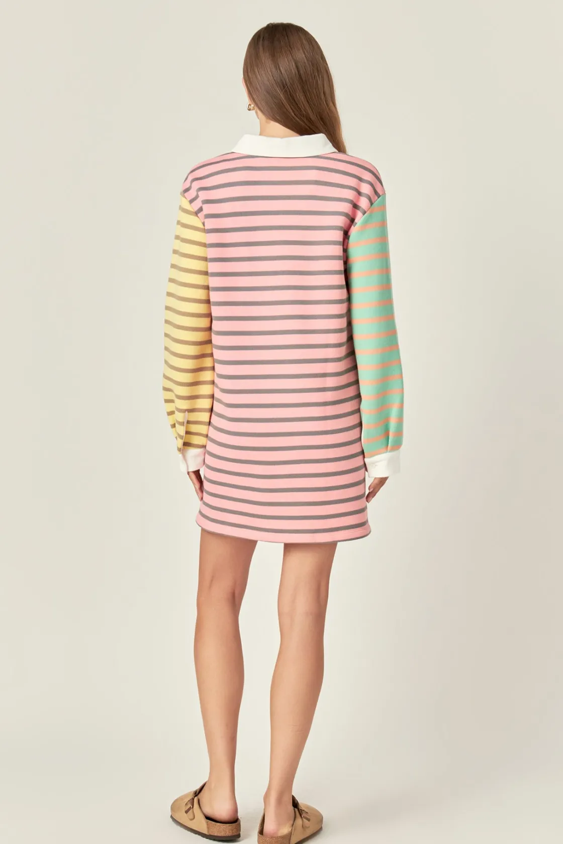 english_factory__the_stri_2.webp ENGLISH FACTORY Tops*- The Striped Edit Dress PINKMULTI