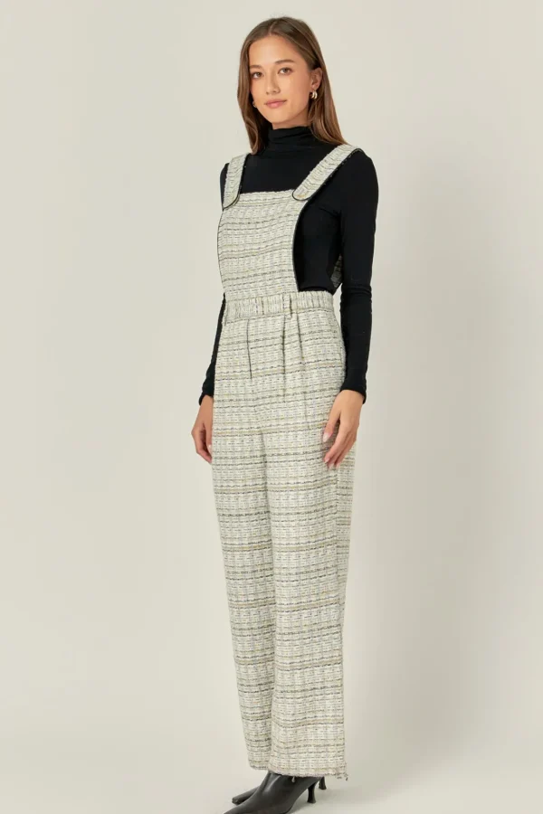 ENGLISH FACTORY Tops*- Tweed Overalls MULTI