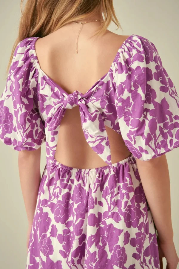 FREE THE ROSES Tops*Free The Rose - Floral Print Maxi Dress