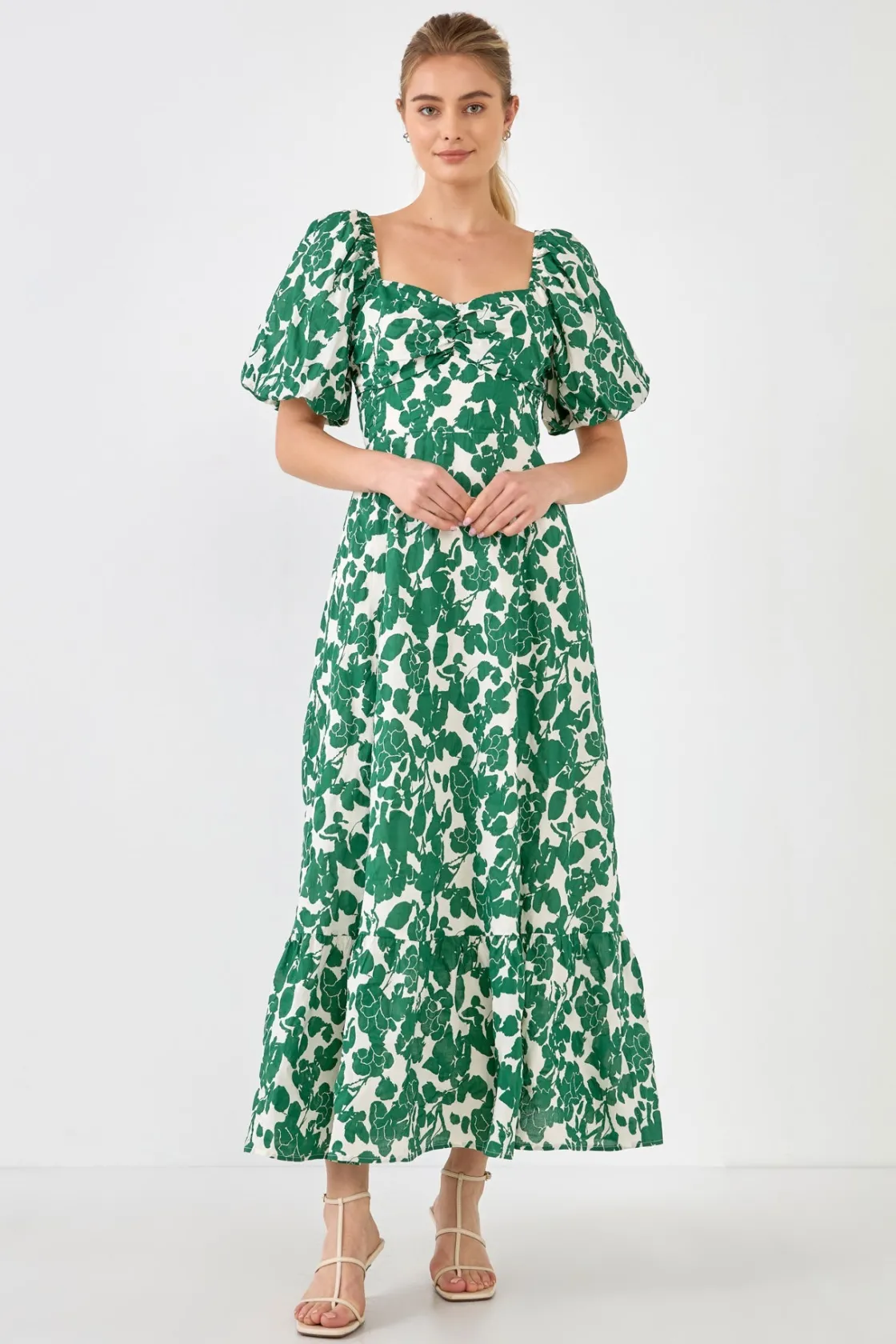 free_the_rose__floral_pri_14.webp FREE THE ROSES Tops*Free The Rose - Floral Print Maxi Dress