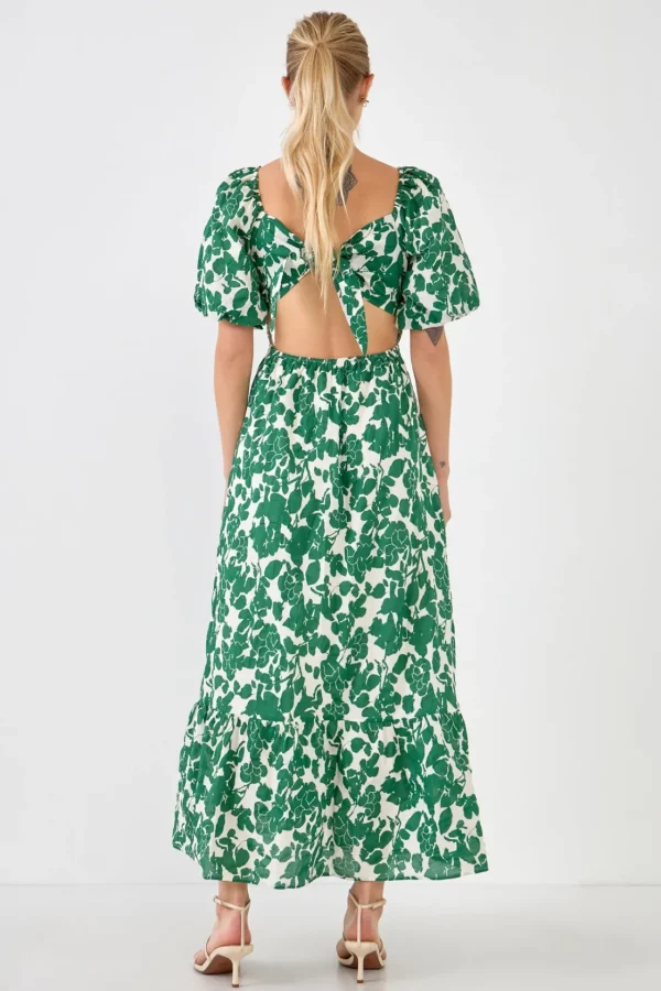 FREE THE ROSES Tops*Free The Rose - Floral Print Maxi Dress