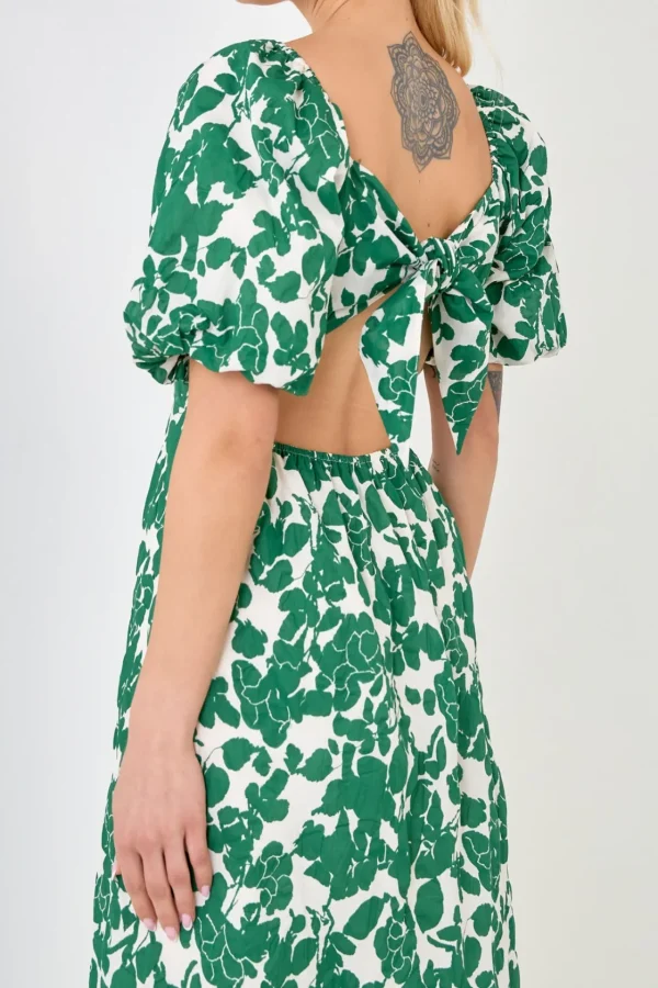 FREE THE ROSES Tops*Free The Rose - Floral Print Maxi Dress