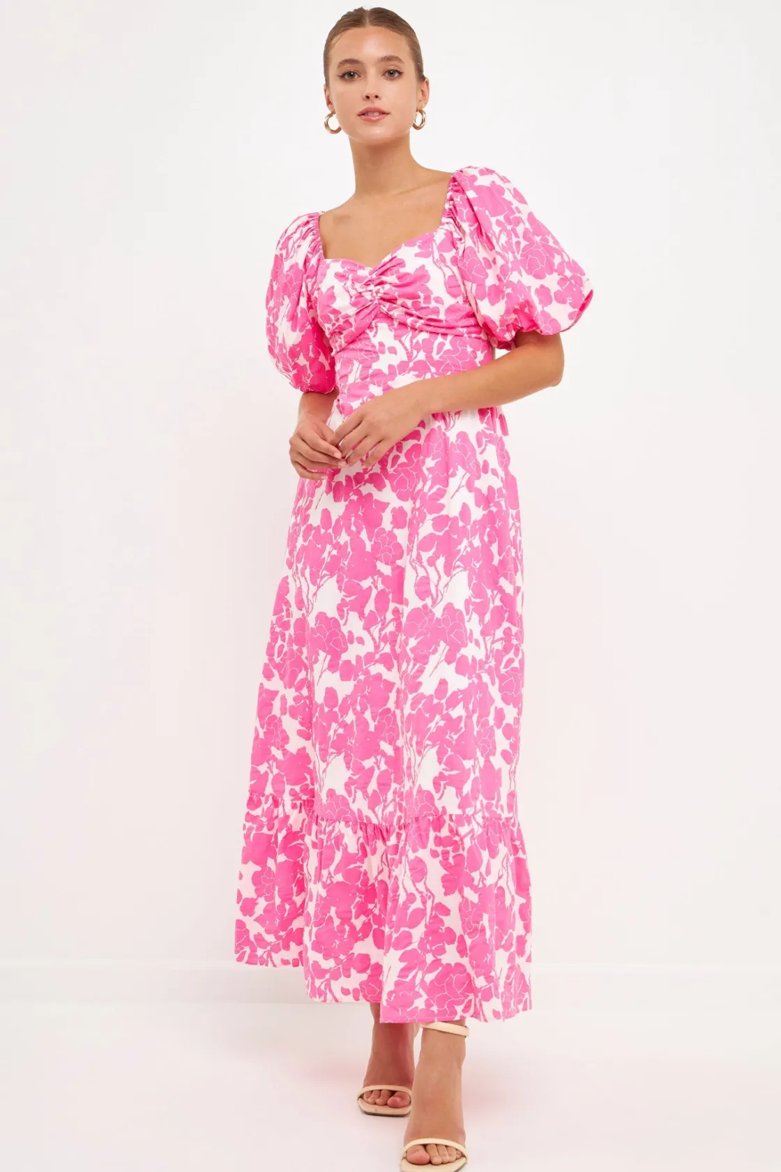 free_the_rose__floral_pri_19.webp FREE THE ROSES Tops*Free The Rose - Floral Print Maxi Dress