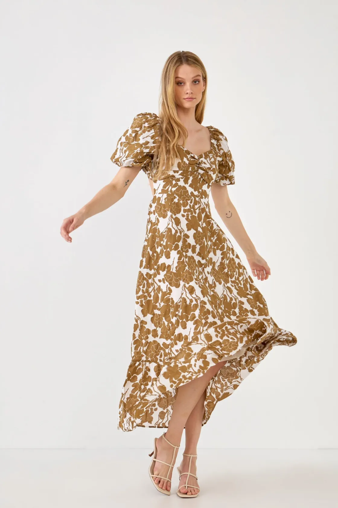 free_the_rose__floral_pri_33.webp FREE THE ROSES Tops*Free The Rose - Floral Print Maxi Dress