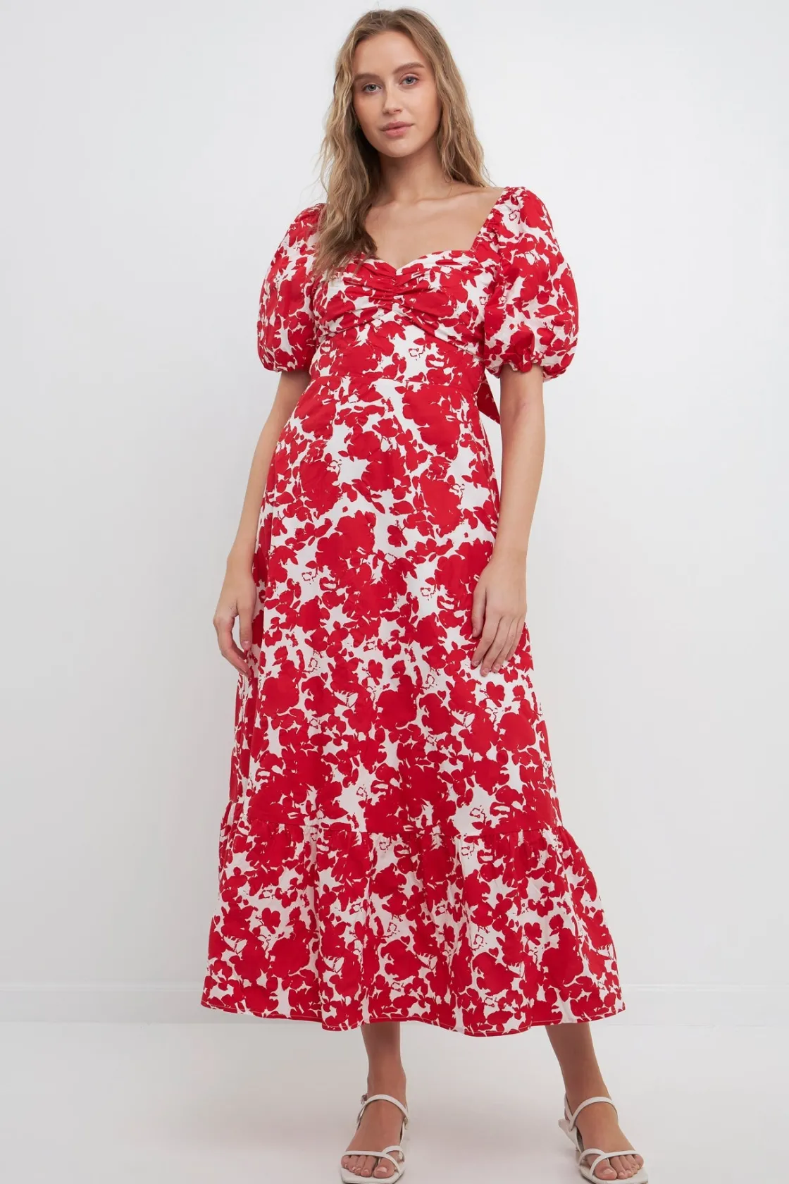 free_the_rose__floral_pri_34.webp FREE THE ROSES Tops*Free The Rose - Floral Print Maxi Dress
