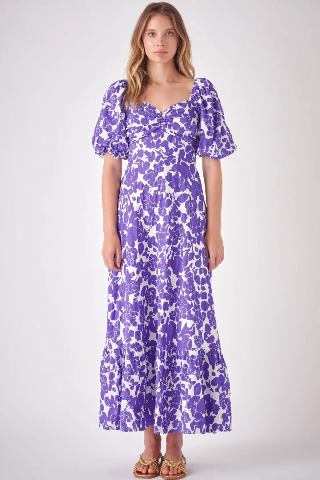 free_the_rose__floral_pri_4.webp FREE THE ROSES Tops*Free The Rose - Floral Print Maxi Dress