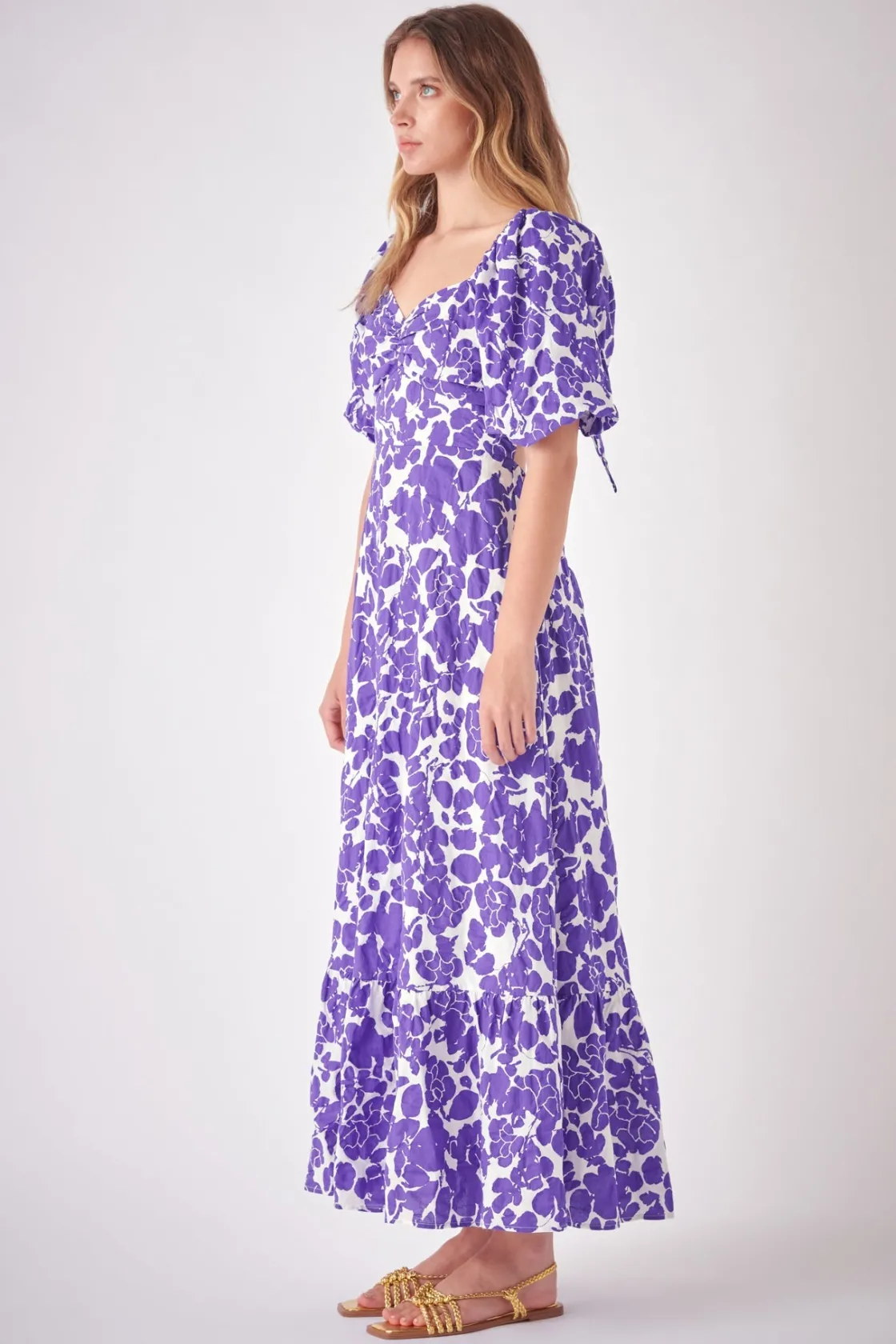 free_the_rose__floral_pri_6.webp FREE THE ROSES Tops*Free The Rose - Floral Print Maxi Dress