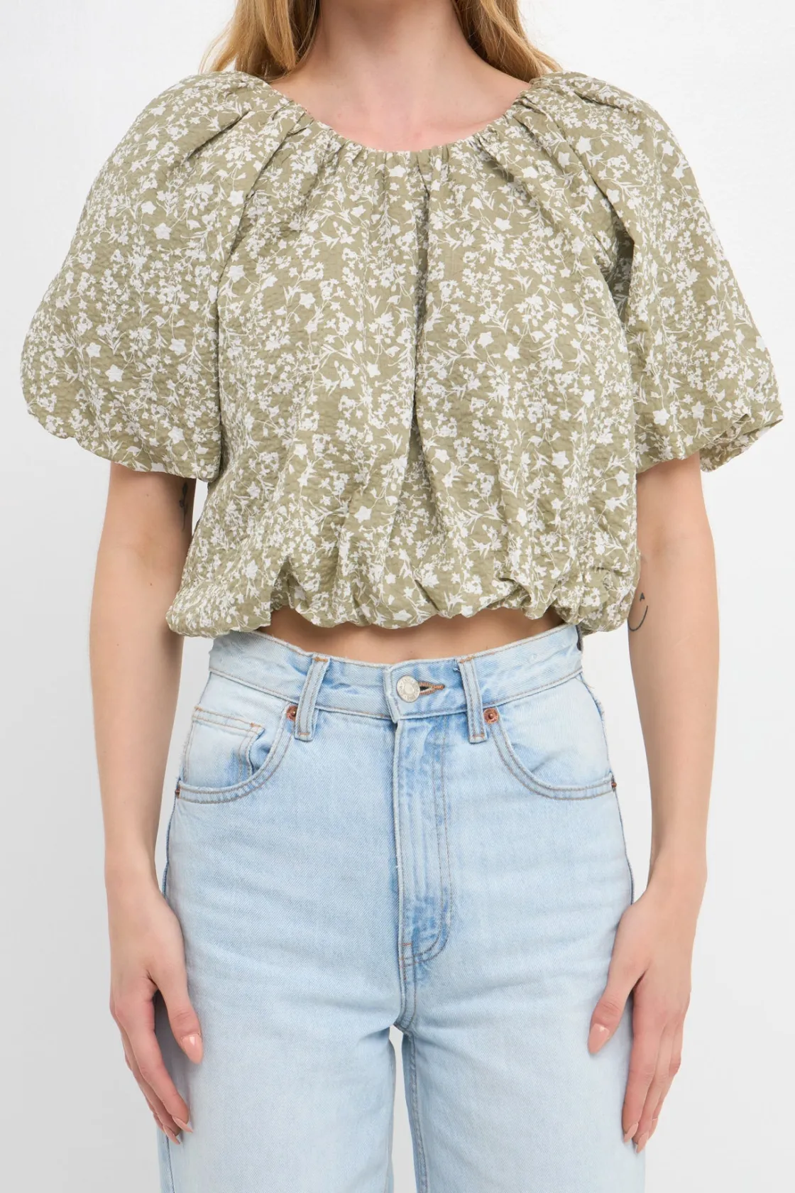 free_the_rose__raglan_blo_5.webp FREE THE ROSES Tops*Free The Rose - Raglan Blouson Cropped Top