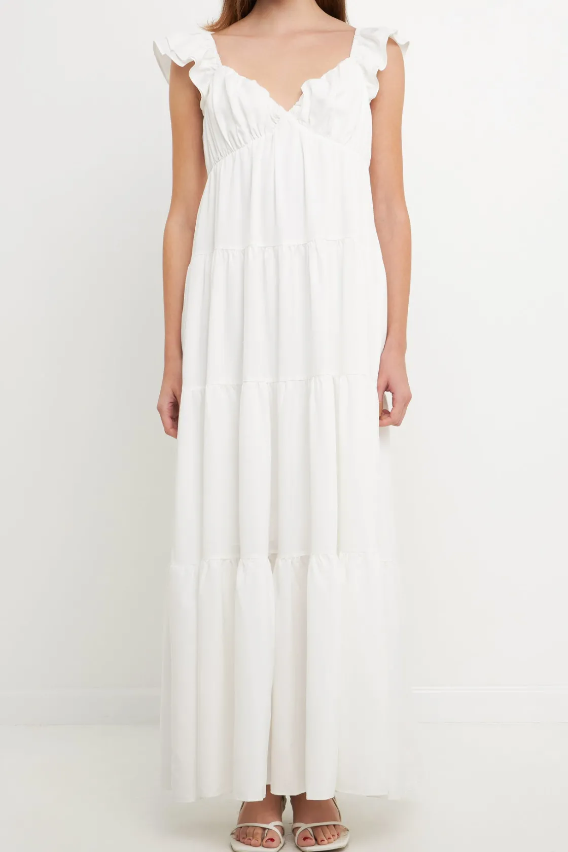 free_the_rose__ruffle_sle_10.webp FREE THE ROSES Tops*Free The Rose - Ruffle Sleeve Maxi Dress