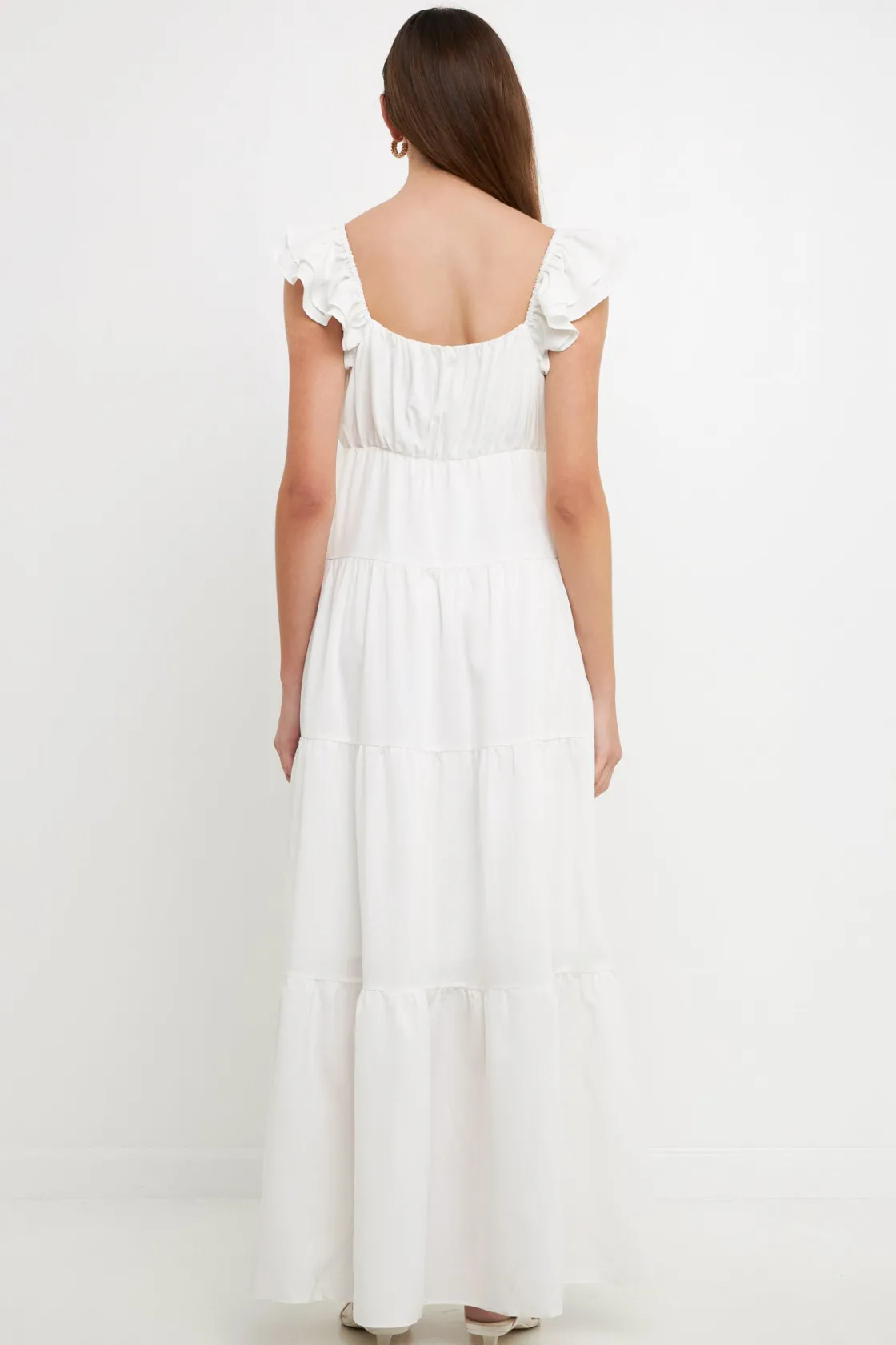 free_the_rose__ruffle_sle_12.webp FREE THE ROSES Tops*Free The Rose - Ruffle Sleeve Maxi Dress