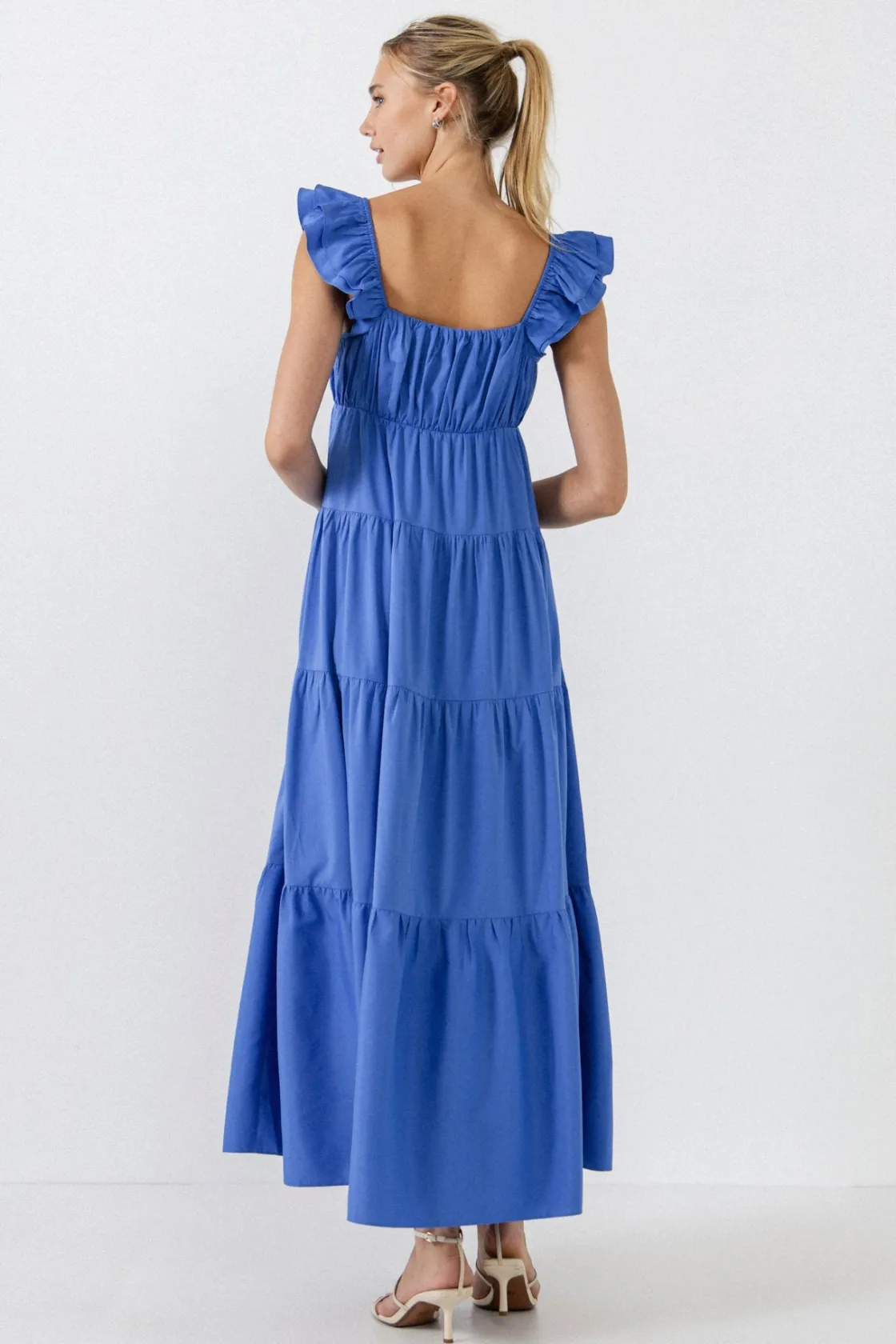 free_the_rose__ruffle_sle_22.webp FREE THE ROSES Tops*Free The Rose - Ruffle Sleeve Maxi Dress