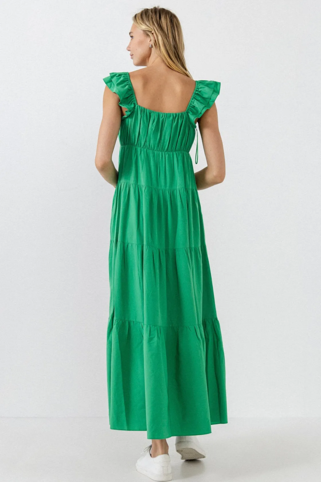 free_the_rose__ruffle_sle_27.webp FREE THE ROSES Tops*Free The Rose - Ruffle Sleeve Maxi Dress