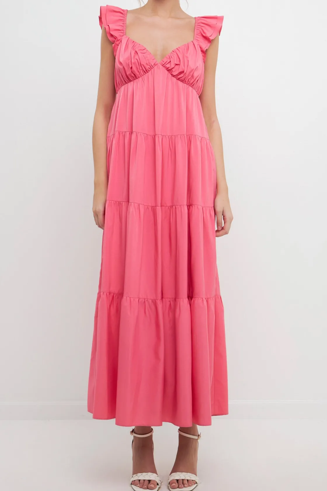 free_the_rose__ruffle_sle_5.webp FREE THE ROSES Tops*Free The Rose - Ruffle Sleeve Maxi Dress