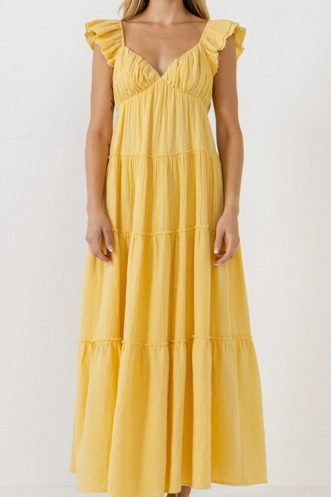 free_the_rose__sweetheart_14.webp FREE THE ROSES Tops*Free The Rose - Sweetheart Maxi Dress With Raw Edge Details