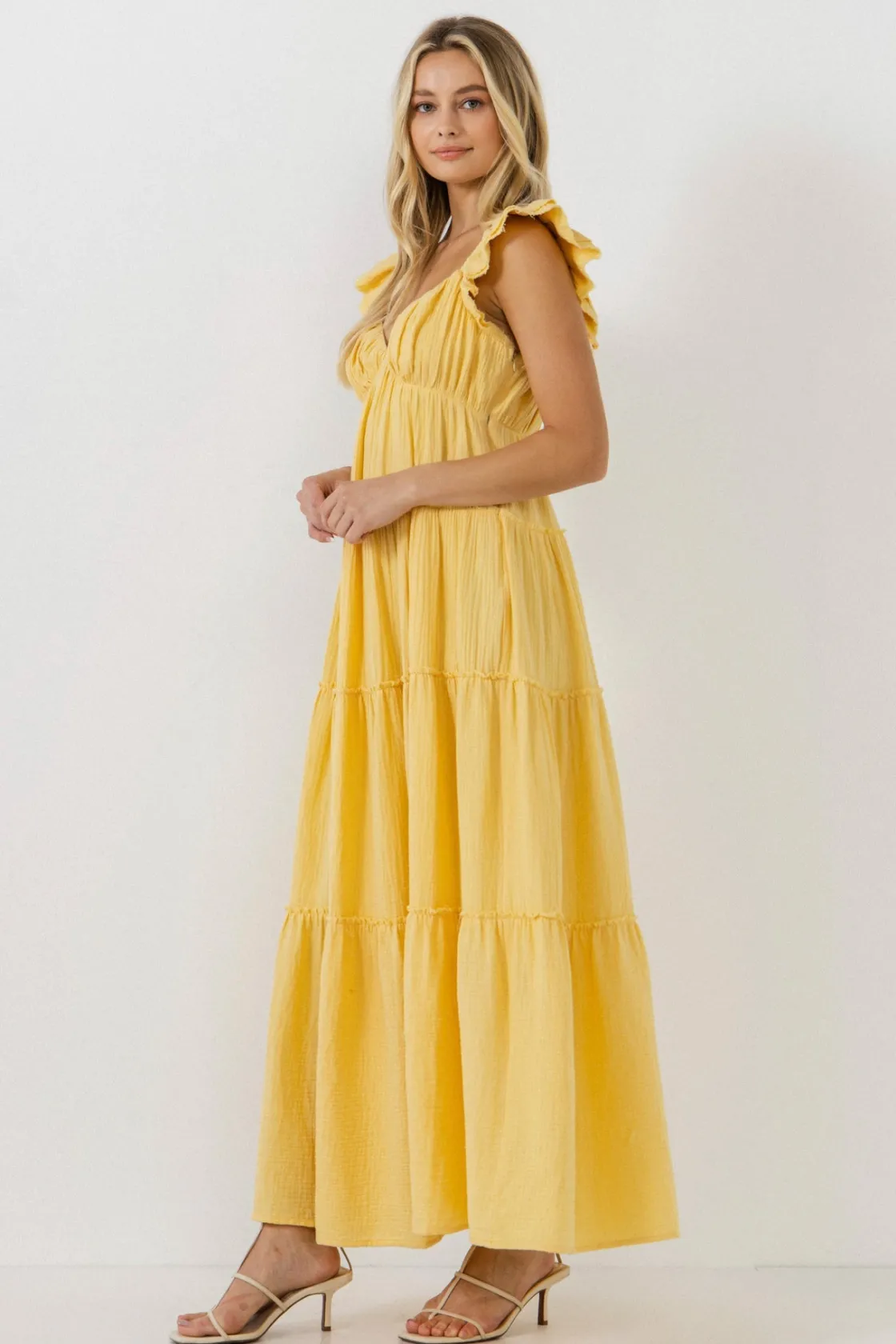 free_the_rose__sweetheart_15.webp FREE THE ROSES Tops*Free The Rose - Sweetheart Maxi Dress With Raw Edge Details