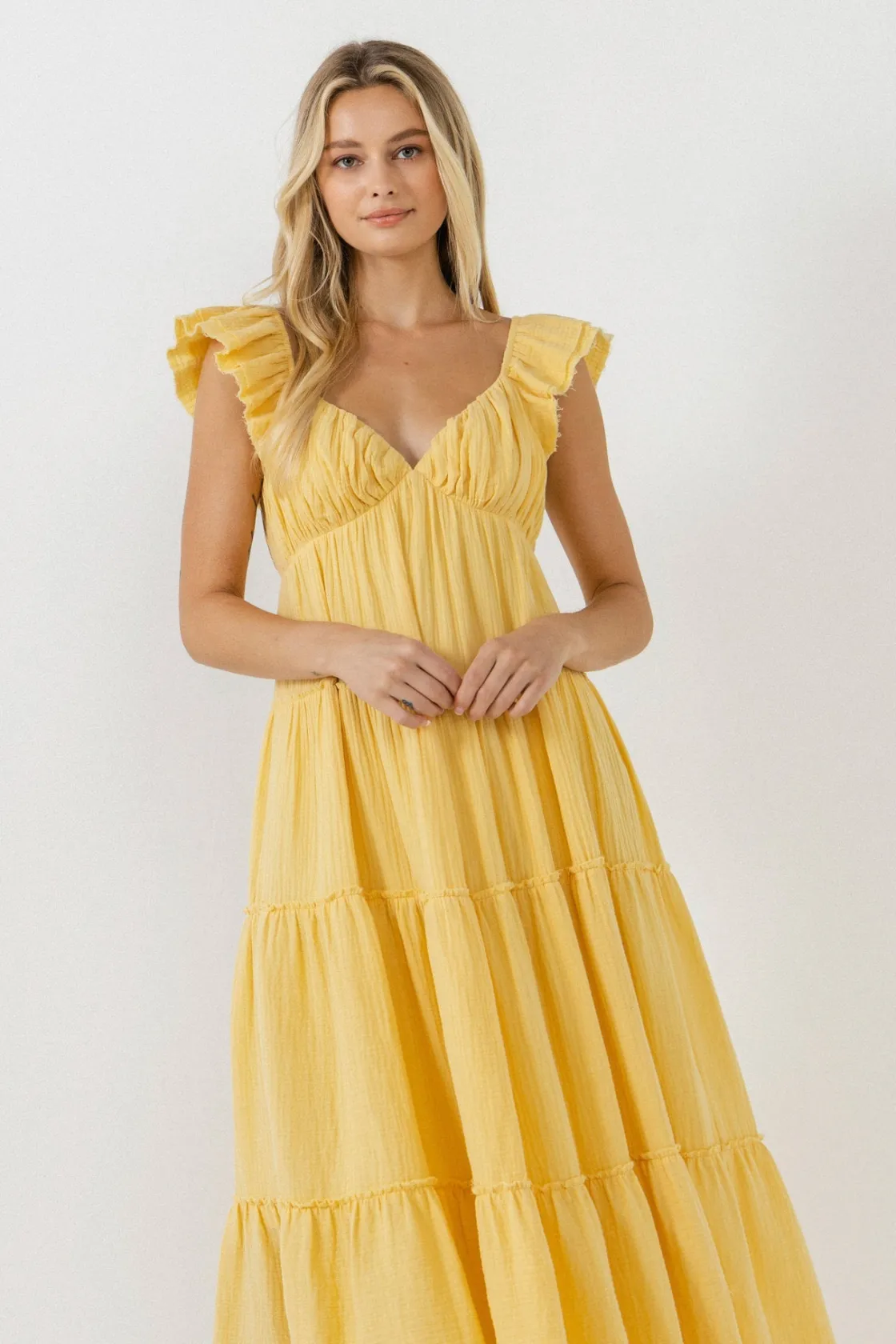 free_the_rose__sweetheart_17.webp FREE THE ROSES Tops*Free The Rose - Sweetheart Maxi Dress With Raw Edge Details