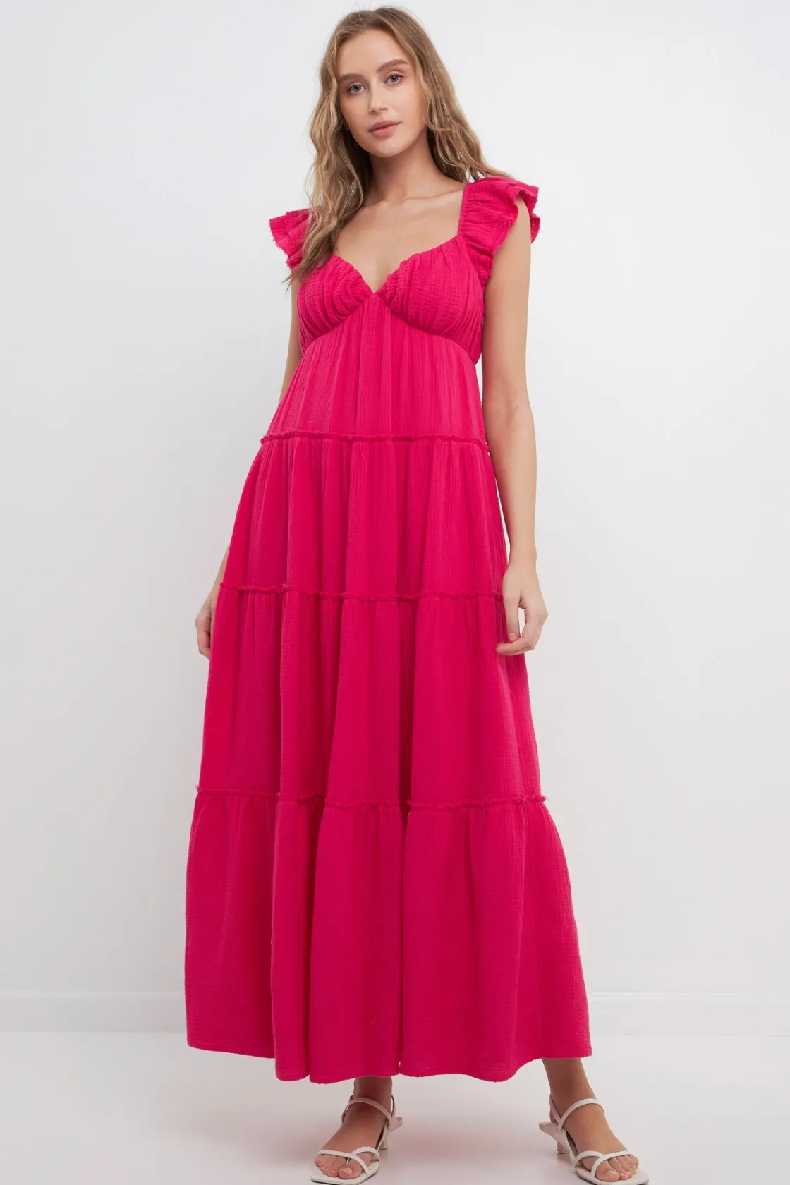 free_the_rose__sweetheart_18.webp FREE THE ROSES Tops*Free The Rose - Sweetheart Maxi Dress With Raw Edge Details