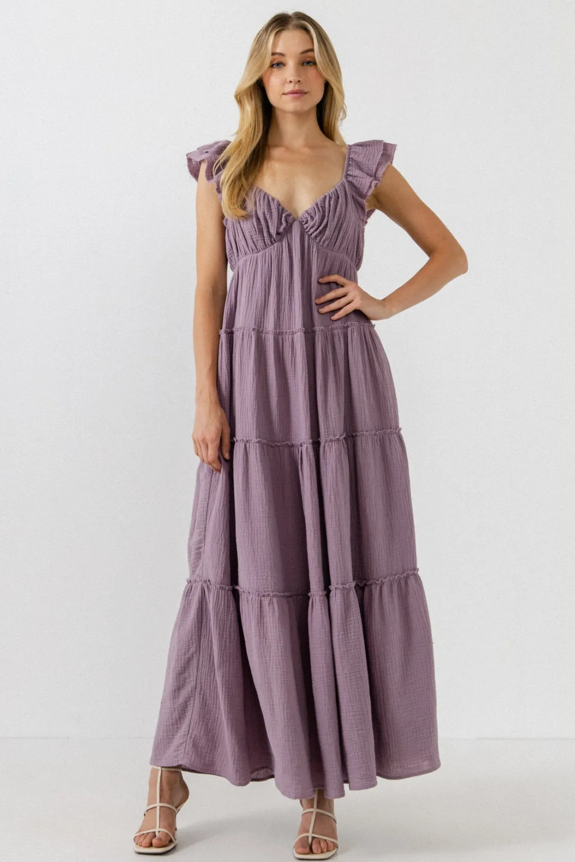 free_the_rose__sweetheart_23.webp FREE THE ROSES Tops*Free The Rose - Sweetheart Maxi Dress With Raw Edge Details