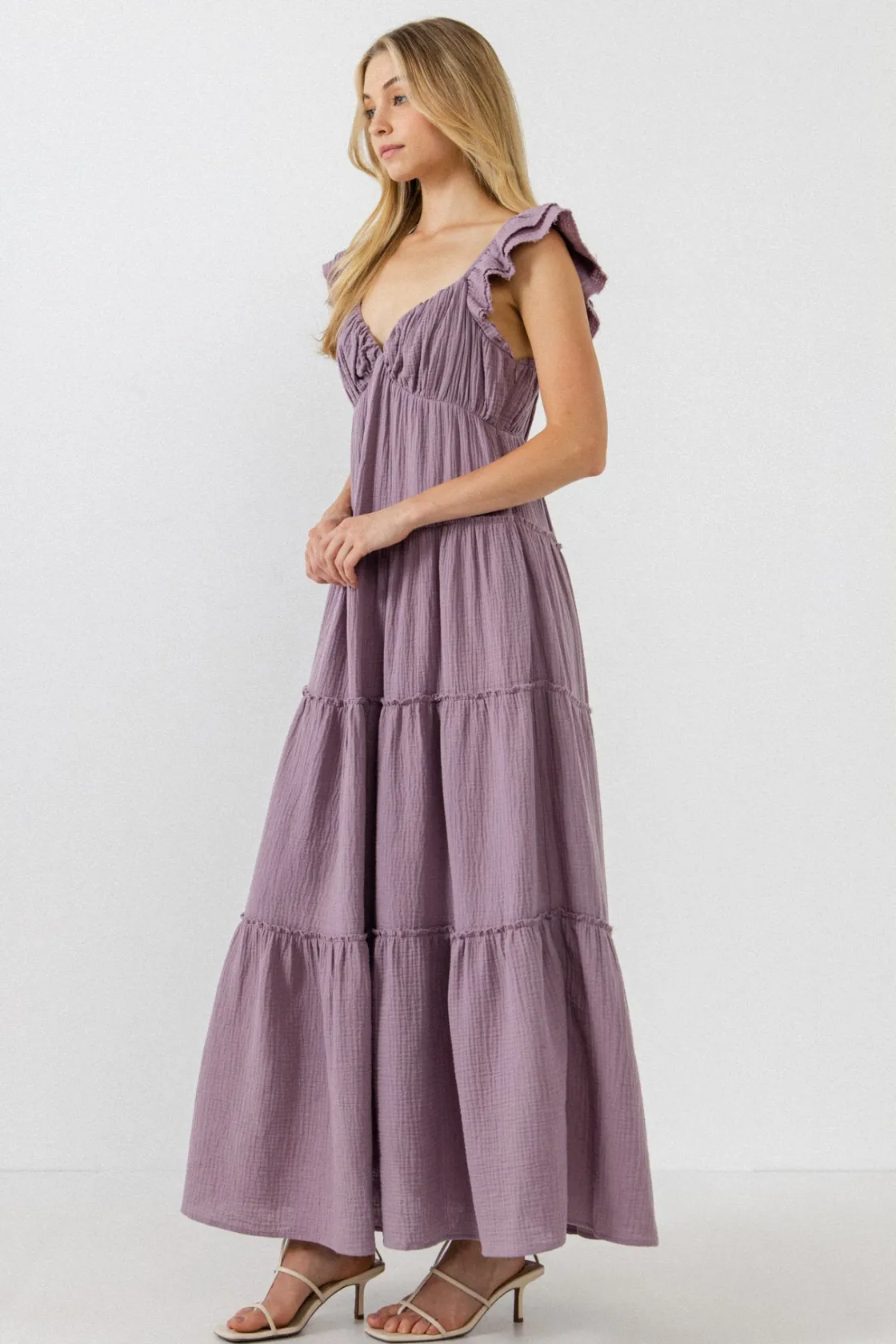 free_the_rose__sweetheart_25.webp FREE THE ROSES Tops*Free The Rose - Sweetheart Maxi Dress With Raw Edge Details