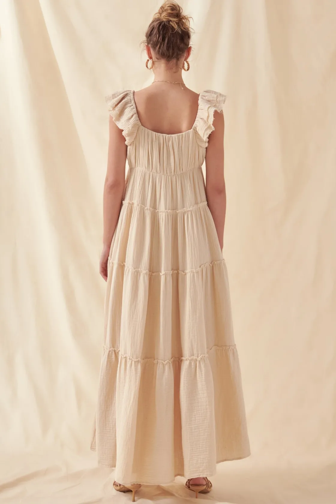 free_the_rose__sweetheart_7.webp FREE THE ROSES Tops*Free The Rose - Sweetheart Maxi Dress With Raw Edge Details