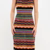 FREE THE ROSES Tops*- Crochet Color Maxi Dress MULTI