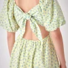 FREE THE ROSES Tops*- Floral Back Tied Maxi Dress YELLOWMULTI