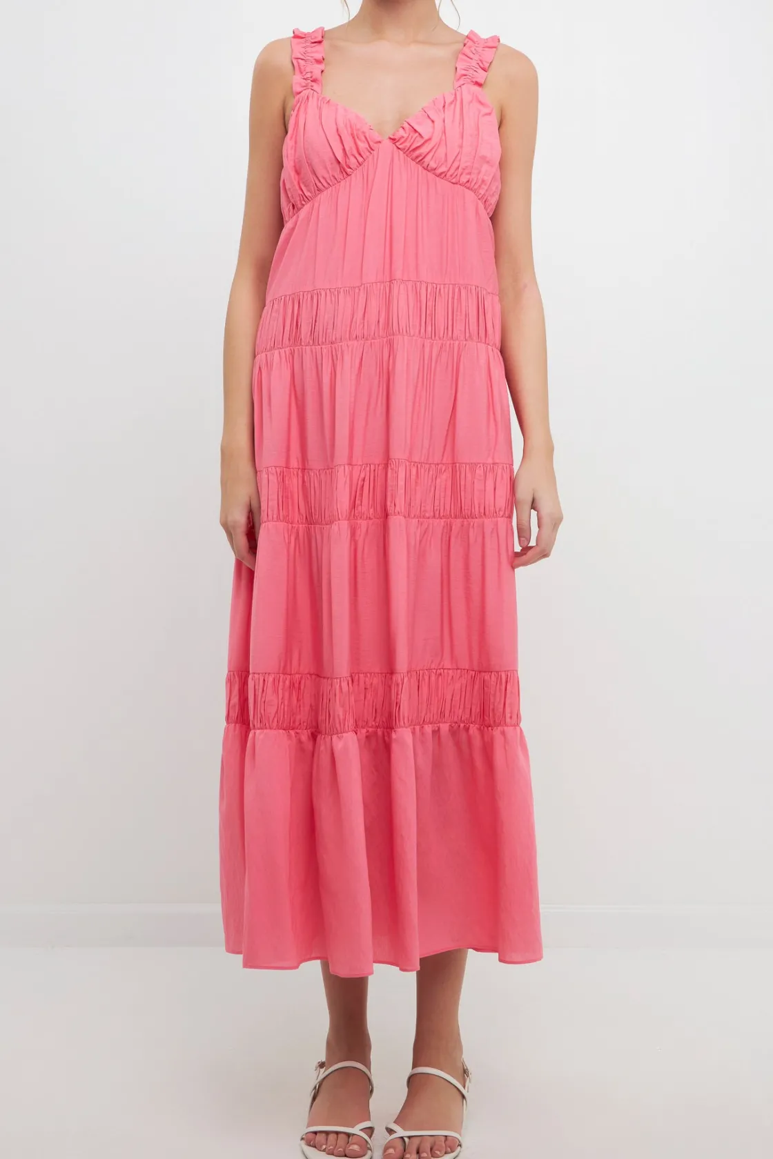 free_the_roses___ruched_l_0.webp FREE THE ROSES Tops*- Ruched Layered Sweetheart Maxi Dress PINK