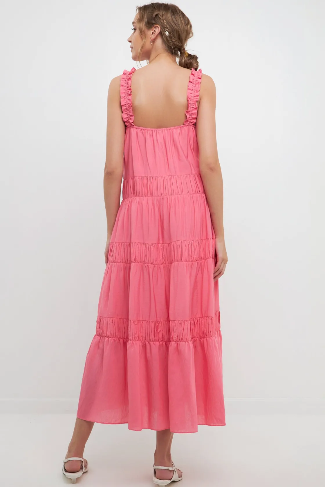 free_the_roses___ruched_l_2.webp FREE THE ROSES Tops*- Ruched Layered Sweetheart Maxi Dress PINK