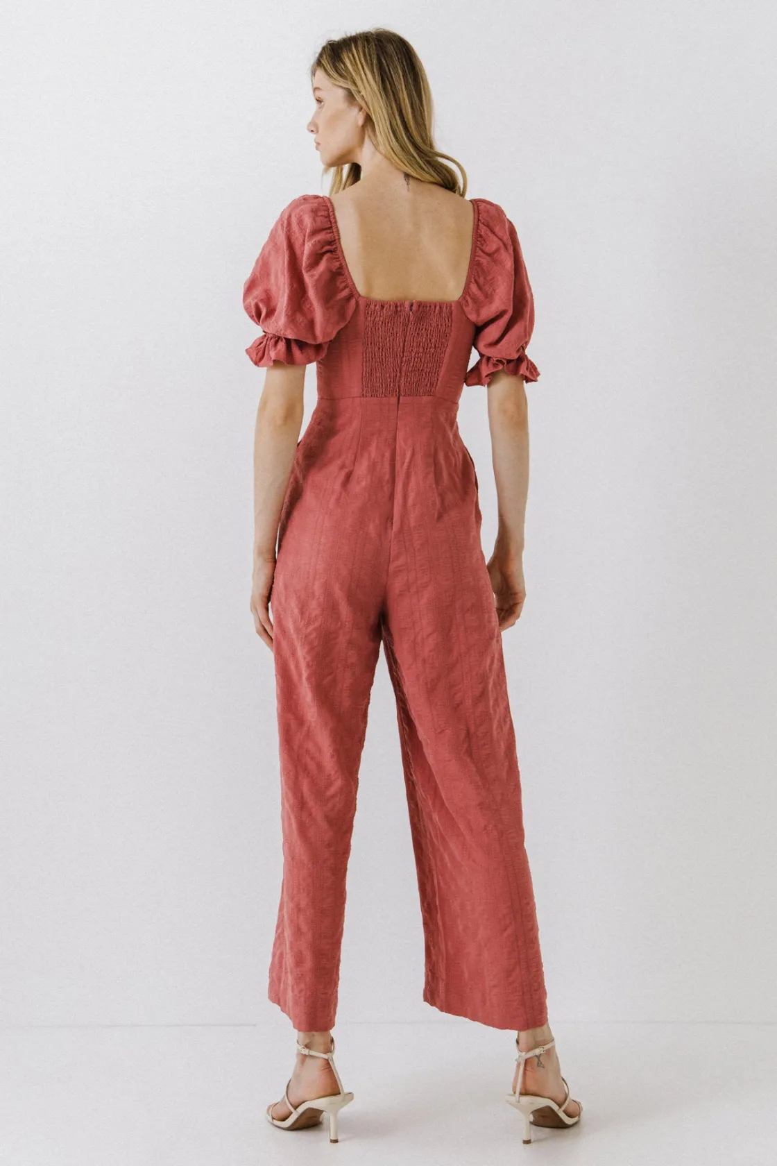 free_the_roses__textured__3.webp FREE THE ROSES Tops | One Pieces*- Textured Square Neck Jumpsuit MAUVE
