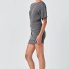 GREY LAB Tops*- Asymmetric Ruched Mini Dress