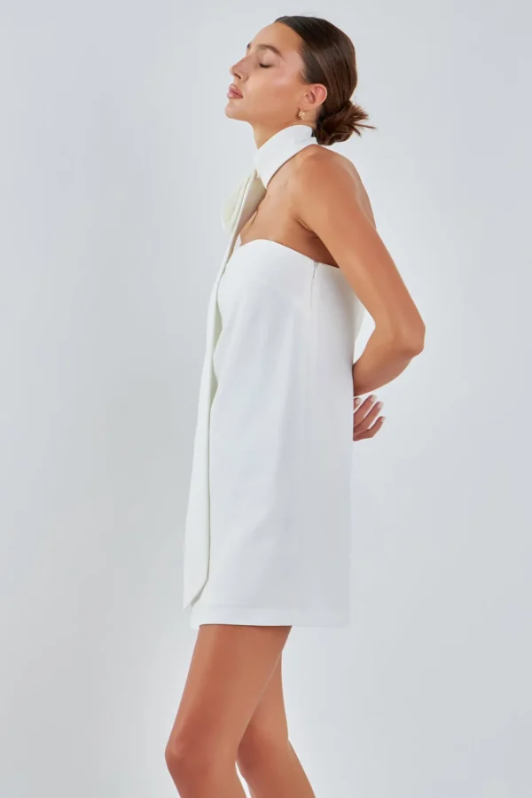 GREY LAB Tops*- Choker Tie Mini Dress