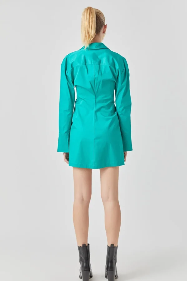 GREY LAB Tops*- Cotton Shirt Dress GREEN
