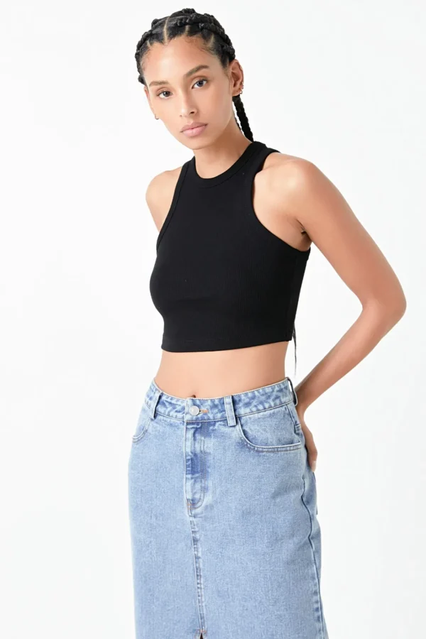 GREY LAB Tops*- Cropped Racerback Tank