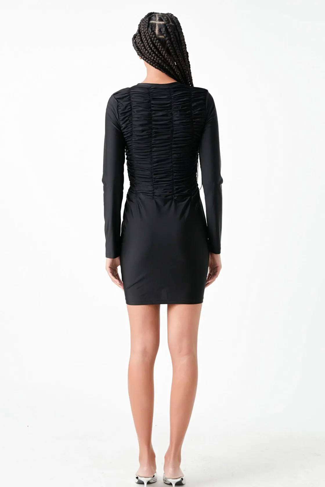 grey_lab__gathered_mini_d_4.webp GREY LAB Tops*- Gathered Mini Dress BLACK