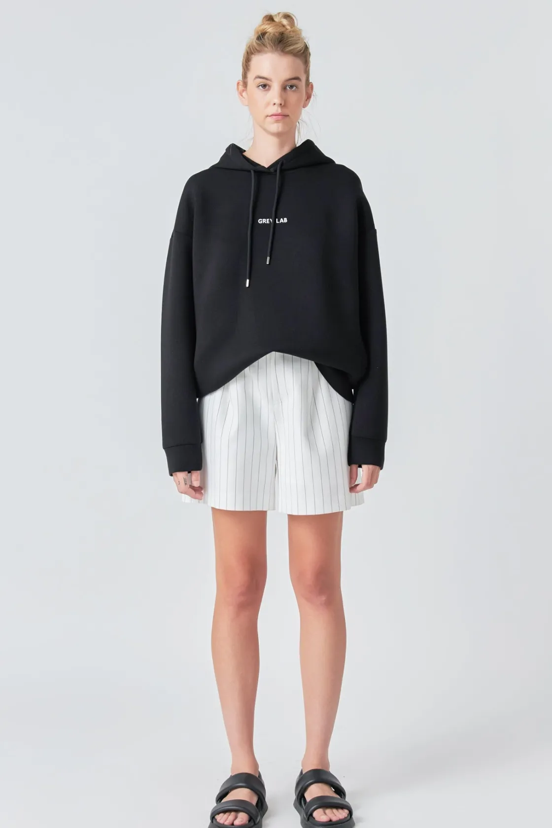 grey_lab__hoodie_0.webp GREY LAB Tops*- Hoodie BLACK
