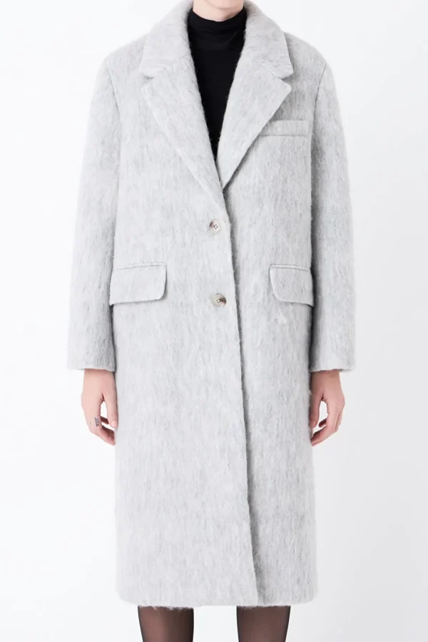 GREY LAB Tops*- Oversize Single-breasted Long Coat