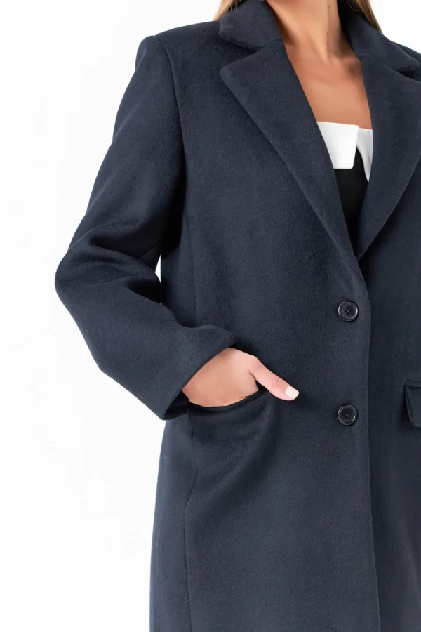 GREY LAB Tops*- Oversize Wool Trench Coat NAVY