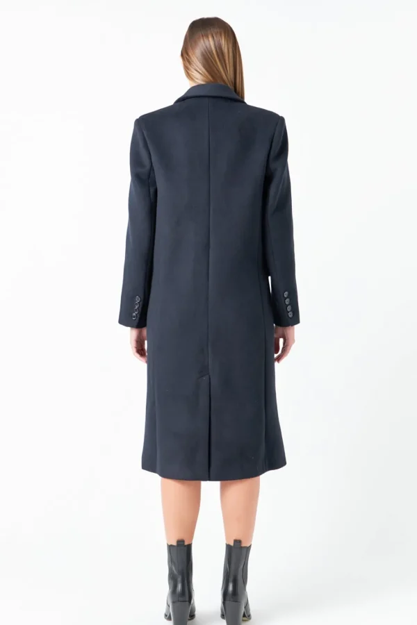 GREY LAB Tops*- Oversize Wool Trench Coat NAVY
