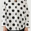 GREY LAB Tops*- Oversized Polka Dotted Shirt WHITE/BLACKDOT