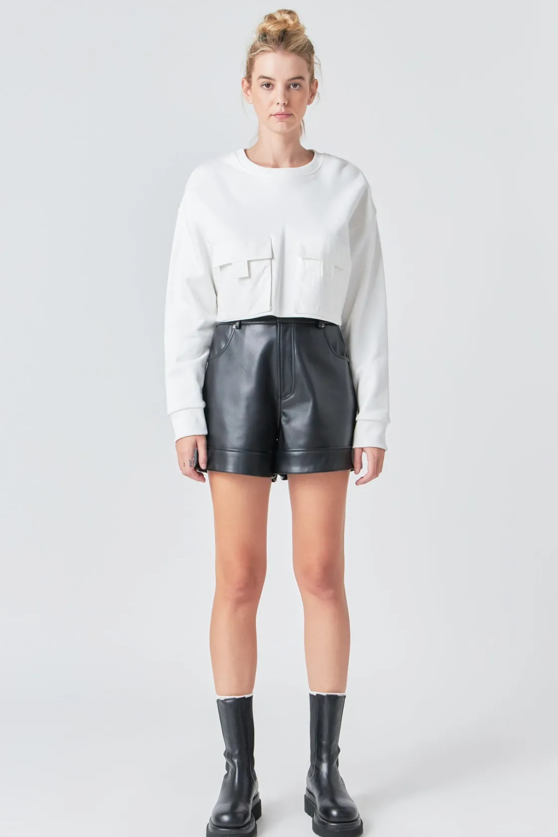 grey_lab__pockets_detail__0-1.webp GREY LAB Tops*- Pockets Detail Cropped Sweatshirt