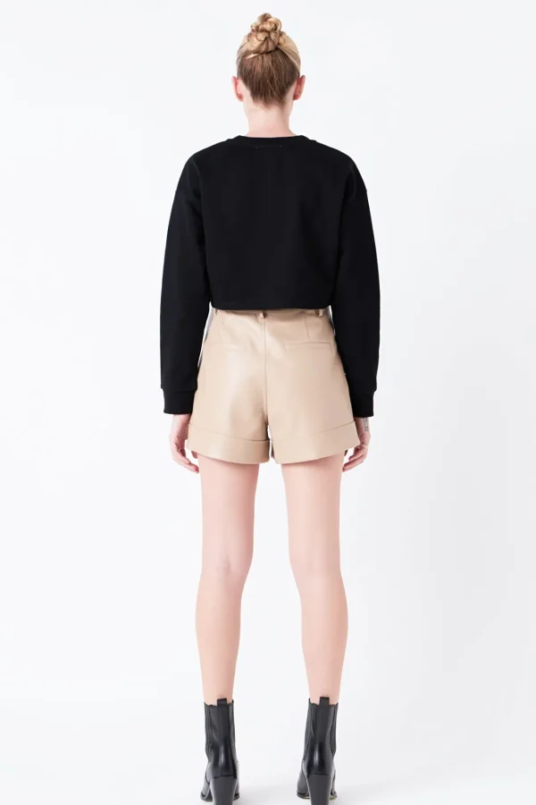 GREY LAB Tops*- Pockets Detail Cropped Sweatshirt