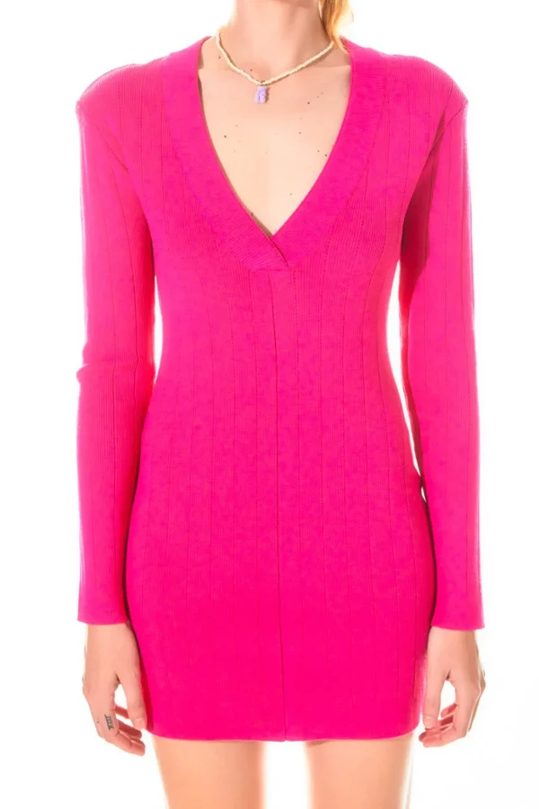 GREY LAB Tops*- Power Shoulder Mini Knit Dress