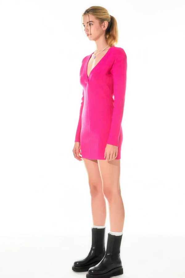 GREY LAB Tops*- Power Shoulder Mini Knit Dress