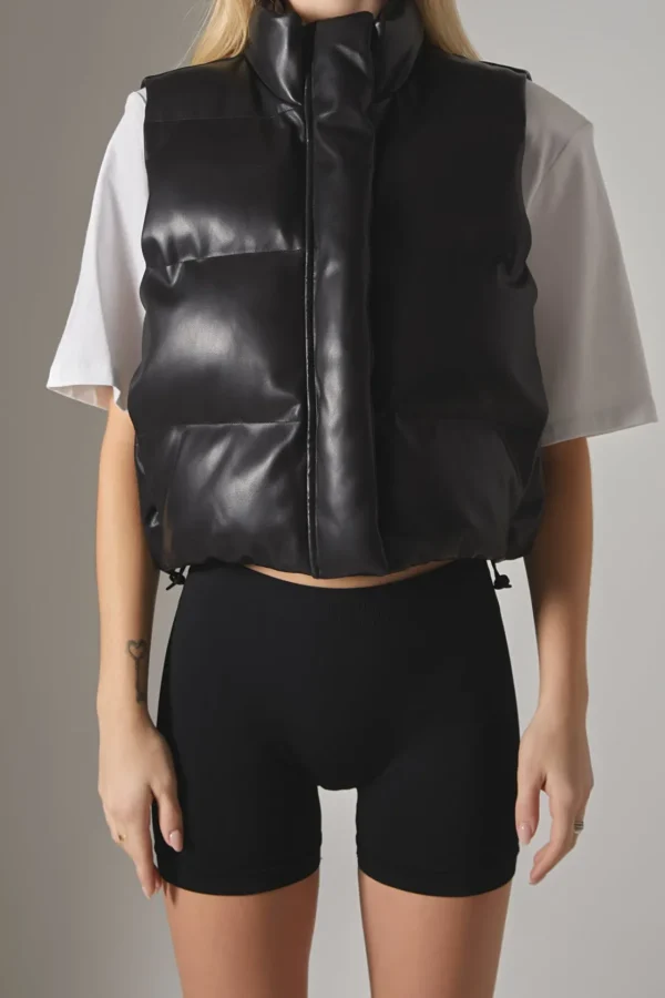 GREY LAB Tops*- Puffer Cropped Vest