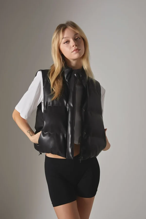 GREY LAB Tops*- Puffer Cropped Vest